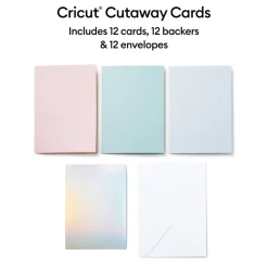 Cartes à découper, collection Pastel- R40 (12unités)