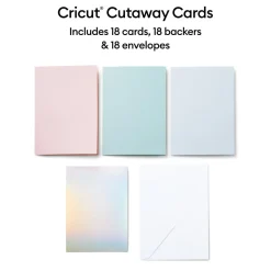 Cartes à découper, collection Pastel- R10 (18unités)