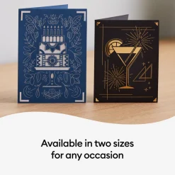 Cartes avec insert transfert de foil Cricut Joy™, collection Blue Lagoon - A6