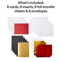Cartes avec insert transfert de foil Cricut Joy™, collection Royal Flush - A6