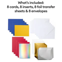 Cartes avec insert transfert de foil Cricut Joy™, collection Celebration - A6