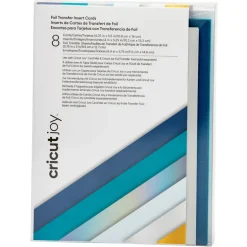 Cartes avec insert transfert de foil Cricut Joy™, collection Blue Lagoon - A2