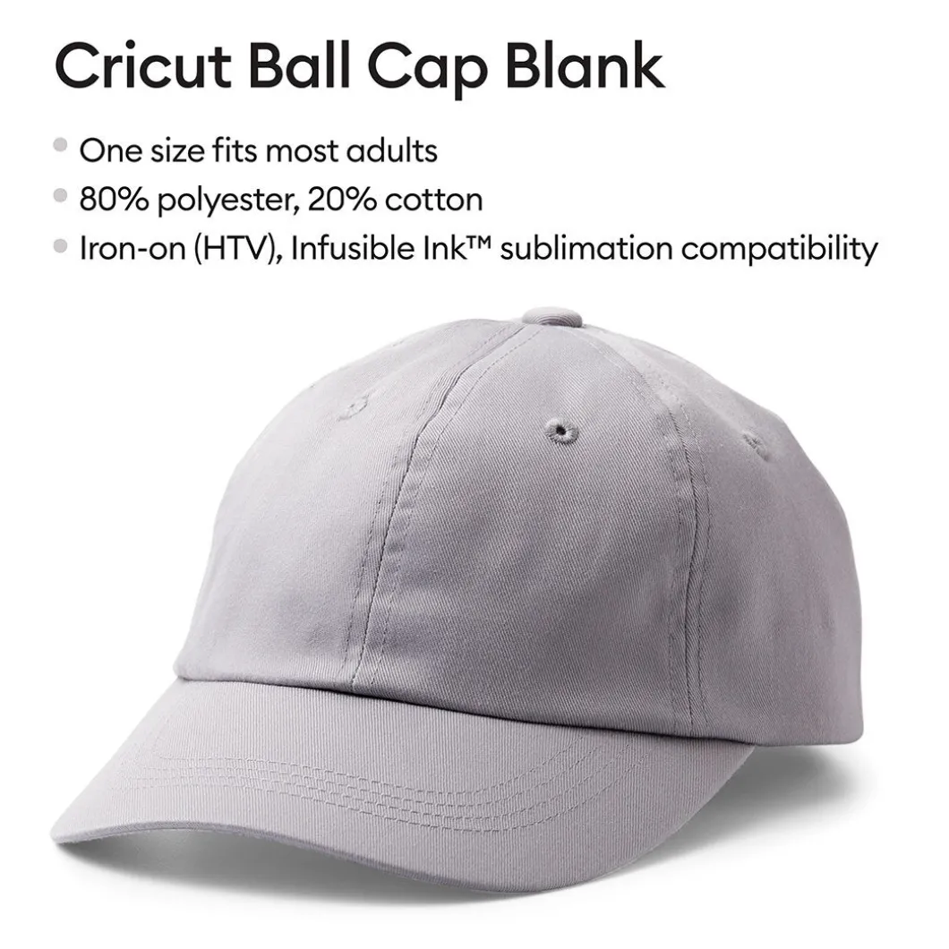 Casquette à personnaliser Cricut, Gris (1 unités)