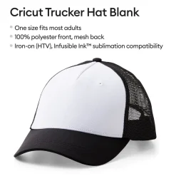 Casquette Cricut, Noir et blanc (12 unités)