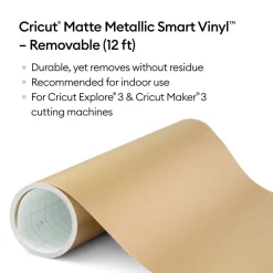 Matte Metallic Smart Vinyl™ - Removable, Champagne (12 ft)