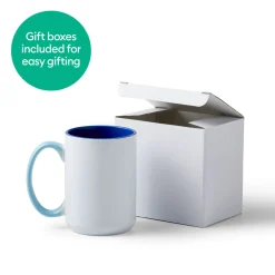 Mug biseauté en céramique à personnaliser - 425ml (15oz) (1unité)