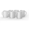 Mug en céramique personnalisable, Blanc - 15 oz/425 ml (6 unités)