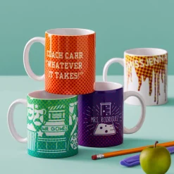 Mug en céramique personnalisable, Blanc - 15 oz/425 ml (6 unités)