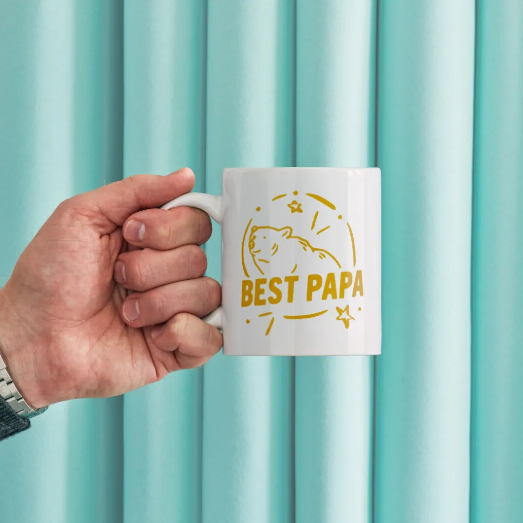 Mug en céramique personnalisable, Blanc - 340 ml (6unités)