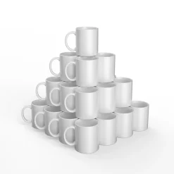 Mug en céramique personnalisable, blanc-340ml/12oz (36unités)