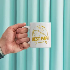 Mug en céramique personnalisable, Blanc - 340ml (2 unités)