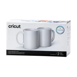 Mug en céramique personnalisable, Blanc - 340ml (2 unités)