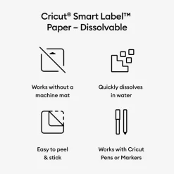 Papier autocollant Smart Label™ dissoluble, blanc