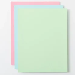 Papier cartonné économique, collection Pastels - 21,6 cm &times; 27,9 cm (8,5 po &times; 11 po) (80 piêces)