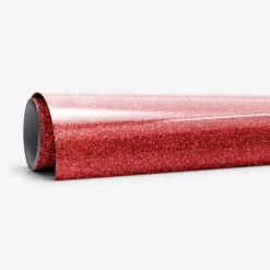 Smart Iron-On, Glitter, Red 5 ft