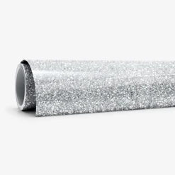 Smart Iron-On, Pailleté, Argent, 5 ft