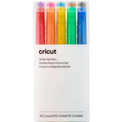Stylos à encre gel pailleté 0,8mm, arc-en-ciel (10unités)