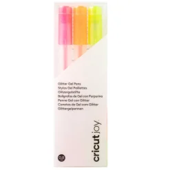 Stylos à encre gel pailleté Cricut Joy™ 0,8mm, fluo (3unités)