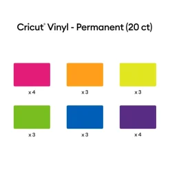 Vinyle, collection Bright Rainbow- Permanent (20unités)
