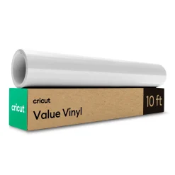Vinyle économique de 30,5 cm &times; 3 m (12 po &times; 10 pi), Blanc